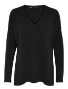 Onlamalia Ls V-Neck Cc Knt Tops T-shirts & Tops Long-sleeved Black ONLY