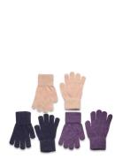 Magic Gloves Knit 3-Pack Accessories Gloves & Mittens Gloves Multi/patterned Minymo