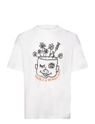 Wwasa Baby Face Tshirt Tops T-Kortærmet Skjorte White Double A By Wood Wood