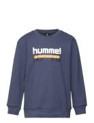 Hmltukas Sweatshirt Sport Sweatshirts & Hoodies Sweatshirts Blue Hummel