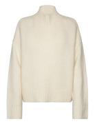 Chunky Knit Pullover Tops Knitwear Turtleneck Cream Rosemunde