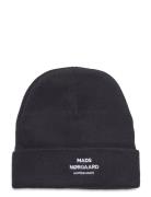 Isak Logo Ambas Beanie Accessories Headwear Beanies Black Mads Nørgaard