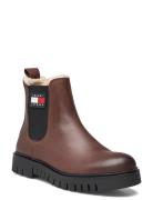 Tjw Chelsea Boot Wl Shoes Chelsea Boots Brown Tommy Hilfiger