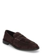 Lozham Loafer Loafers Flade Sko Brown GANT