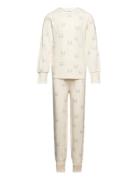 Bamboo Two Piece Pyjamas Pyjamassæt Beige Geggamoja