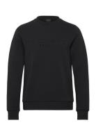 Hs Embossed Crew Tops Sweatshirts & Hoodies Sweatshirts Black Hackett London