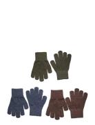 Magic Gloves 3 Pack Accessories Gloves & Mittens Mittens Navy Mikk-line