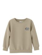 Nmmobanno Ls Loose Sweat Bru Pb Tops Sweatshirts & Hoodies Sweatshirts Beige Name It