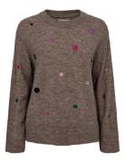 Nujasmine Pullover Tops Knitwear Jumpers Brown Nümph