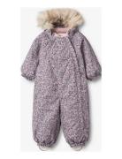 Snowsuit Nickie Tech Outerwear Coveralls Snow-ski Coveralls & Sets Multi/patterned Wheat