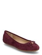 Jayna Suede Driver Flat Ballerinasko Ballerinaer Burgundy Lauren Ralph Lauren