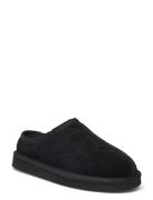 Biasnow Slip In Shoe Suede Shoes Mules & Slip-ins Flat Mules Black Bianco