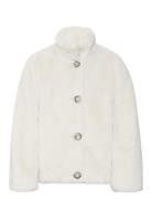 Vmsonjaeva Short Faux Fur Jacket Girl Jakke White Vero Moda Girl