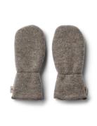 Wool Fleece Miitens Jay Accessories Gloves & Mittens Mittens Brown Wheat