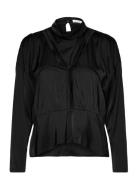 Domali Tops Blouses Long-sleeved Black IRO