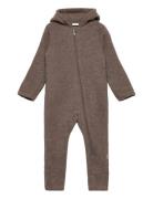 Mevi-Hc - Pram Suit Outerwear Fleece Outerwear Fleece Suits Brown Hust & Claire