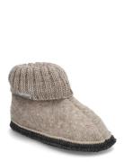 Slippers Wool Slippers Hjemmesko Beige Huttelihut