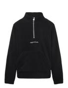 Jorvesterbro Fleece Quarter Zip No Jnr Tops Sweatshirts & Hoodies Sweatshirts Black Jack & J S