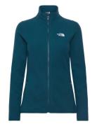 W 100 Glacier Fz - Eu Sport Sweatshirts & Hoodies Fleeces & Midlayers Blue The North Face