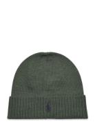 Signature Pony Wool Beanie Accessories Headwear Beanies Green Polo Ralph Lauren