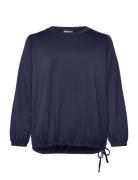 Wa-Sabina Tops Sweatshirts & Hoodies Sweatshirts Navy Wasabiconcept