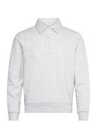 100% Cotton Polo Sweatshirt Tops Sweatshirts & Hoodies Sweatshirts Grey Mango