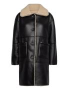 Edgar Outerwear Faux Fur Black SUNCOO Paris