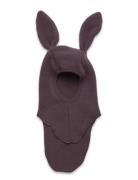 Balaclava Ears Wool Fleece Accessories Headwear Balaclava Purple Huttelihut