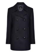 Double-Breasted Wool Coat Uldjakke Jakke Navy Mango