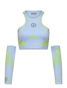 Asmc Tpa Cr Sport Crop Tops Sleeveless Crop Tops Blue Adidas By Stella McCartney