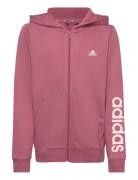 G Lin Fz Hd Tops Sweatshirts & Hoodies Hoodies Burgundy Adidas Sportswear