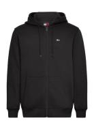 Tjm Reg S Flag Zip Thru Tops Sweatshirts & Hoodies Hoodies Black Tommy Jeans