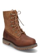 Mid Warm Lined Waterproof Boot Shoes Boots Ankle Boots Laced Boots Brown Timberland