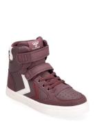 Slimmer Stadil Leather High Jr Sport Sneakers High-top Sneakers Burgundy Hummel