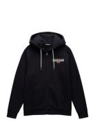 Aylmer Winter Full-Zip Hoodie Tops Sweatshirts & Hoodies Hoodies Black Napapijri