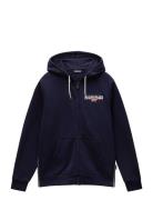 Aylmer Winter Full-Zip Hoodie Tops Sweatshirts & Hoodies Hoodies Navy Napapijri