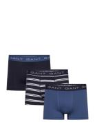 Stripe Trunk 3-Pack Boxershorts Navy GANT