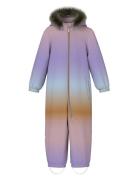 Nmfsnow10 Suit Aop Fo Noos Outerwear Coveralls Snow-ski Coveralls & Sets Purple Name It