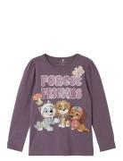 Nmfsusanne Pawpatrol Ls Top Box Cplg Tops T-shirts Long-sleeved T-Skjorte Purple Name It