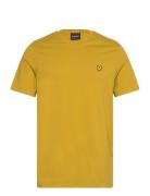 Plain T-Shirt Tops T-Kortærmet Skjorte Yellow Lyle & Scott