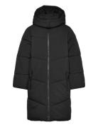 Long Puffer Jacket Foret Jakke Black Tom Tailor