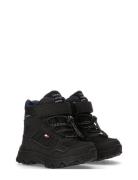 Tommy Hilfiger Warm Winter Boots Vinterstøvler Med Snøre Black Tommy Hilfiger