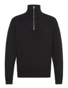 Jorfrederiksberg Knit Half Zip Tops Knitwear Half Zip Jumpers Black Jack & J S