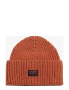 Workwear Nep Knitted Beanie Accessories Headwear Beanies Orange Superdry