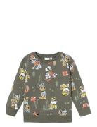 Nmmsug Pawpatrol Nreg Sweat Bru Cplg Tops Sweatshirts & Hoodies Sweatshirts Khaki Green Name It