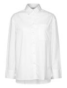 Bs Caia Regular Fit Shirt Tops Shirts Long-sleeved White Bruun & Stengade