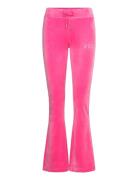 Lisa Regal Velour Straight Leg Track Pant Bottoms Trousers Joggers Pink Juicy Couture