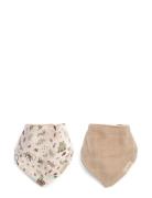 Bandana Bib 2 Pack Gots - Little Wonders + Warm Grey Baby & Maternity Care & Hygiene Dry Bibs Beige Filibabba