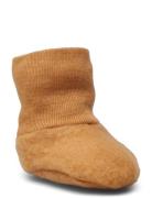 Footies - Single Layer Shoes Baby Booties Brown Fixoni