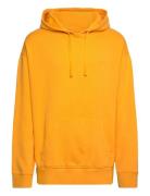 Logo Hoodie Tops Sweatshirts & Hoodies Hoodies Yellow GANT